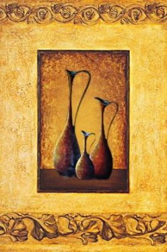  Originale Werke - Vase gelb Originale deko gerahmte
